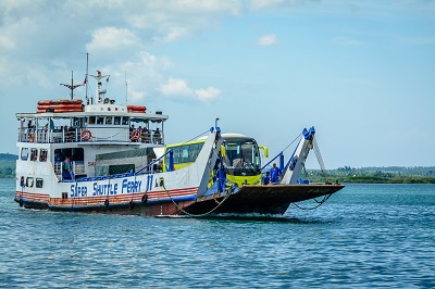 RoRo bus on Ferry to Bantayan 