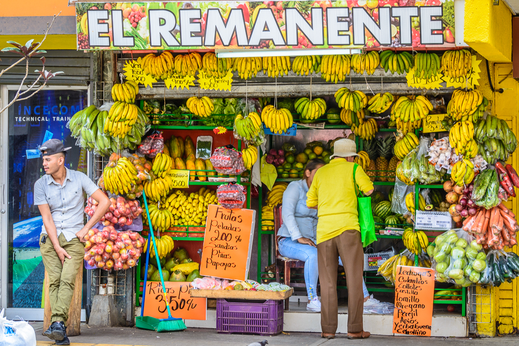 Fruit Stall In San Jose Costa Rica