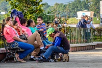 Shoe shining in Coban Guatemala