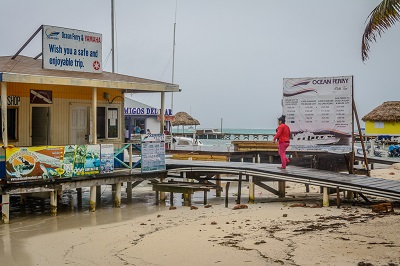 Ferry terminal in San Pedro, Belize