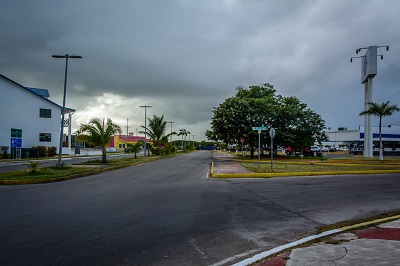 Deserted streets of Chetumal, Mexico