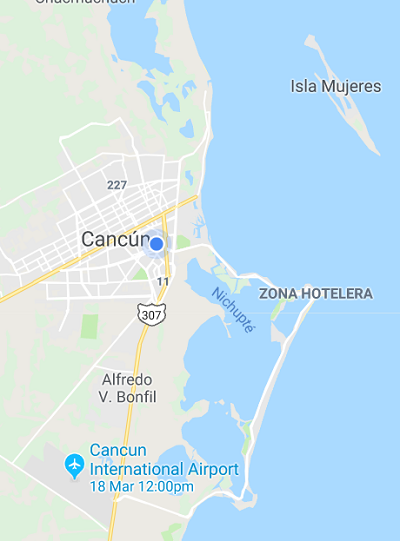 Cancun-GoogleMaps