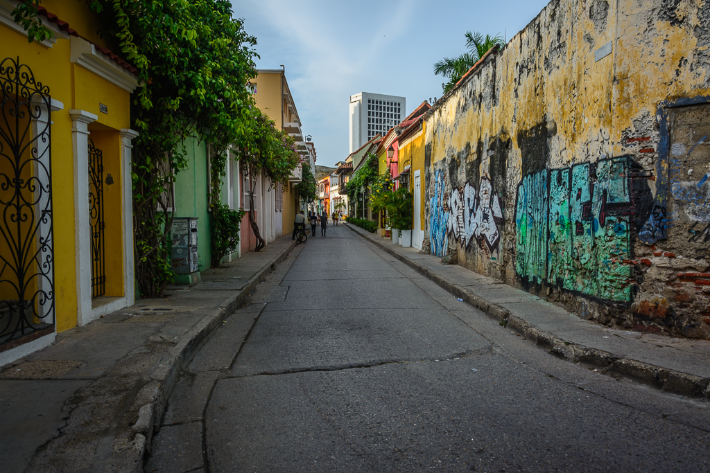 Murals and streets of Getsemani in Cartagena, Colombia