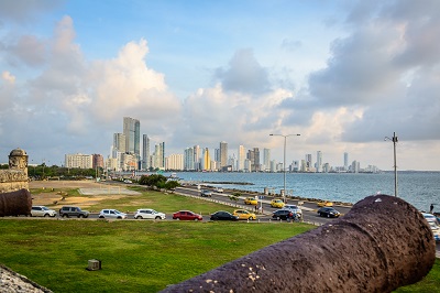 Bocagrande, Cartagena as seen from the Walled City